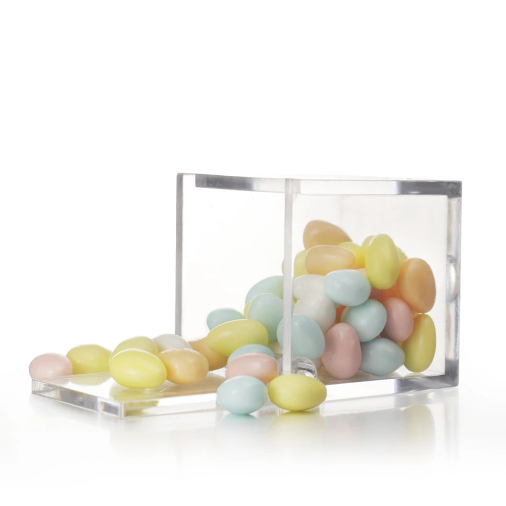 2Pcs Clear Transparent Candy Box Square Flip Plastic Packaging Box for Party Wedding Favor Dessert Snack Gifts 
2Pcs Clear Transparent Candy Box Square Flip Plastic Packaging Box for Party Wedding Favor Dessert Snack Gifts