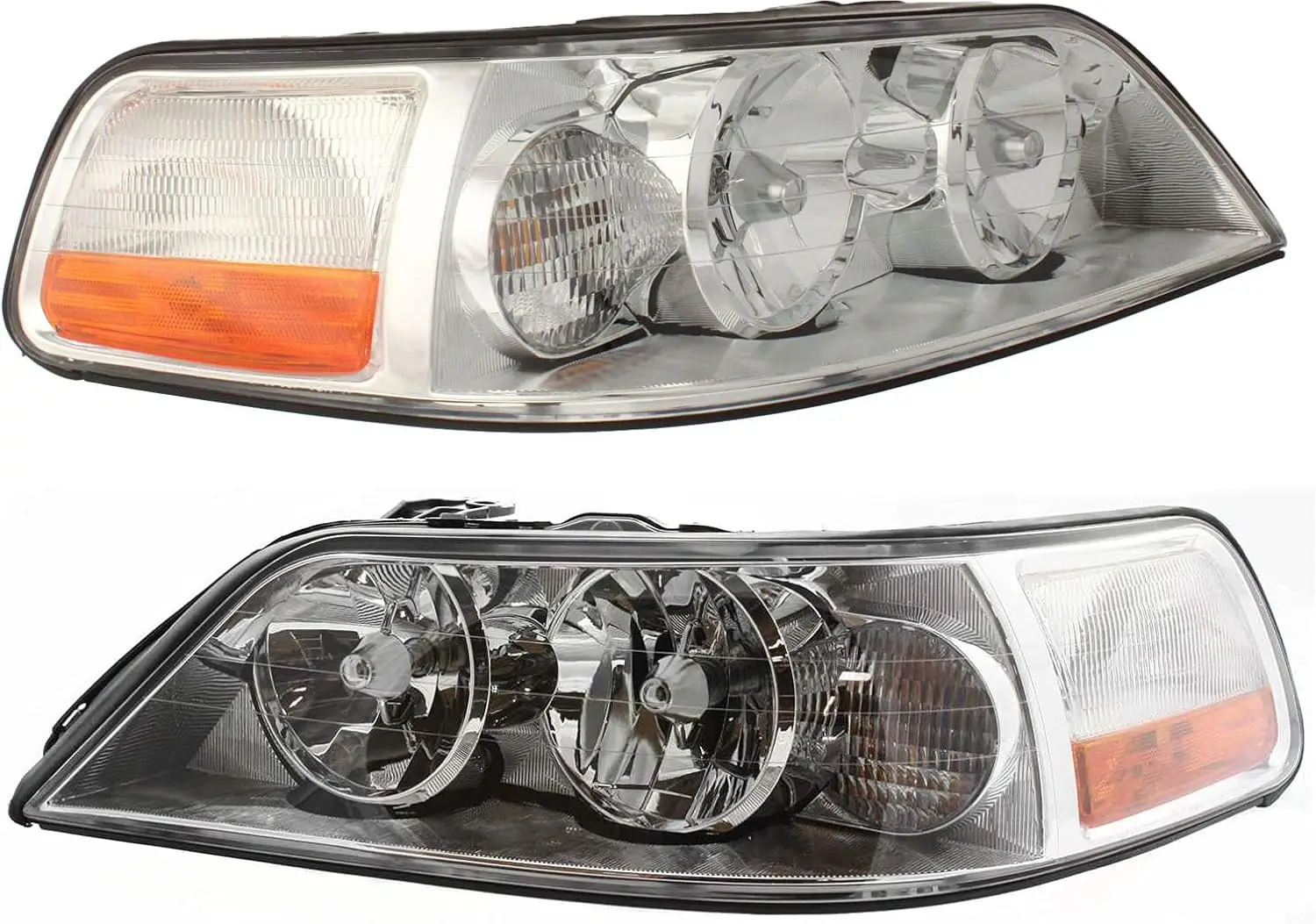 Driver and Passenger Side Headlight for Lincoln Town Car 2003-2004 Halogen With bulb(s) Replaces# 4W1Z13008AB 4W1Z13008AA
Driver and Passenger Side Headlight for Lincoln Town Car 2003-2004 Halogen With bulb(s) Replaces# 4W1Z13008AB 4W1Z13008AA