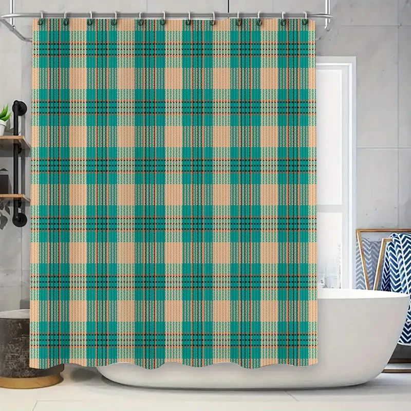 Plaid Shower Curtain Waterproof Washable Home Decor Bathrooms Decoration Modern Design Bathroom Accessories Warm Yellow Color (1
Plaid Shower Curtain Waterproof Washable Home Decor Bathrooms Decoration Modern Design Bathroom Accessories Warm Yellow Color (1