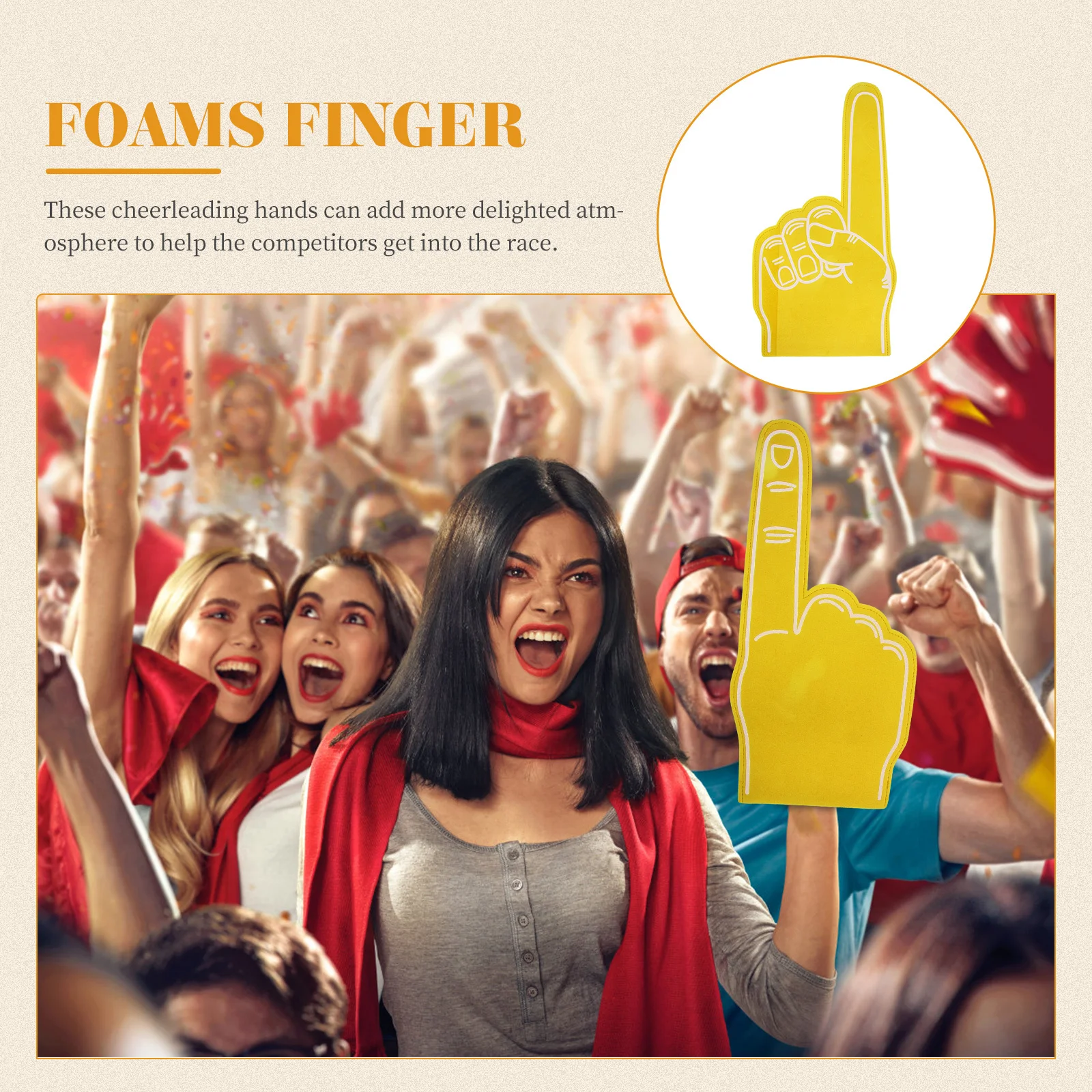 3Pcs Foam Finger Gloves Reusable Lightweight Cheerleading Hands for Sports Events Party Noise Makers Fan Accessories
3Pcs Foam Finger Gloves Reusable Lightweight Cheerleading Hands for Sports Events Party Noise Makers Fan Accessories