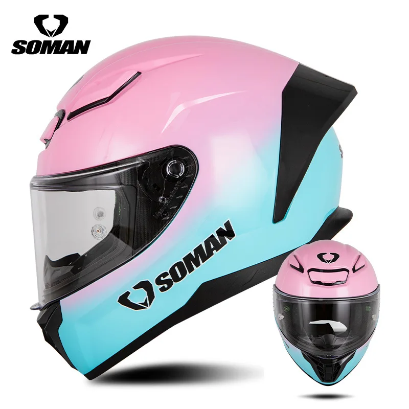 New SOMAN SM973 Motorcycle Racing Helmet Men's and Women's Four Seasons Locomotive Riding Electric Vehicle Couple Safety Helmet
New SOMAN SM973 Motorcycle Racing Helmet Men's and Women's Four Seasons Locomotive Riding Electric Vehicle Couple Safety Helmet