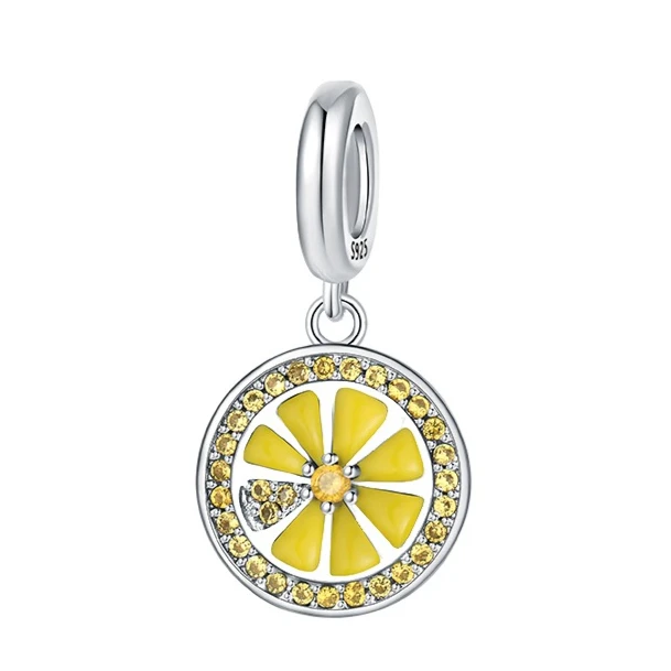 925 Sterling Silver Charm Summer Vibes Yellow Fruit Lemon Slice Pendant for Women Fit Original Bracelet Necklace DIY Accessories
925 Sterling Silver Charm Summer Vibes Yellow Fruit Lemon Slice Pendant for Women Fit Original Bracelet Necklace DIY Accessories