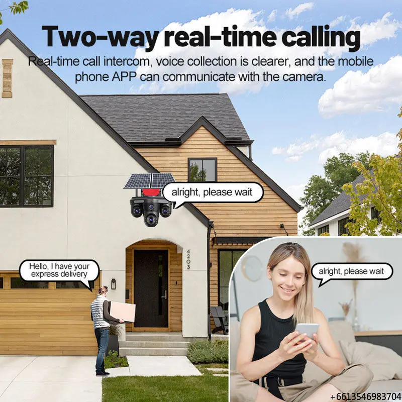 ShooCam Ptz Outdoor 20MP HD Home Security Solar Camera IP66 Four Lens Four Screen AOV 24/7 Real-time Online 4G Solar Camera
ShooCam Ptz Outdoor 20MP HD Home Security Solar Camera IP66 Four Lens Four Screen AOV 24/7 Real-time Online 4G Solar Camera
