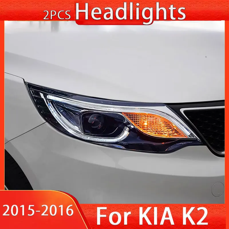 LED Headlight for KIA K2 LED Headlight 2015-2016 Headlights K2 DRL Turn Signal High Beam Angel Eye Projector Lens
LED Headlight for KIA K2 LED Headlight 2015-2016 Headlights K2 DRL Turn Signal High Beam Angel Eye Projector Lens