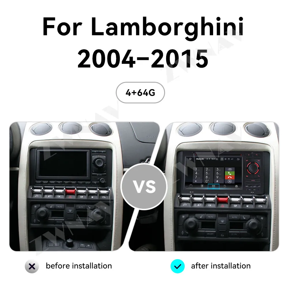 7-дюймовый мультимедийный дисплей с сенсорным экраном для Lamborghini 2004-2015 Android 14 Автомобильный GPS-навигатор Carplay Автомобильный мультимедийный плеер
7-дюймовый мультимедийный дисплей с сенсорным экраном для Lamborghini 2004-2015 Android 14 Автомобильный GPS-навигатор Carplay Автомобильный мультимедийный плеер