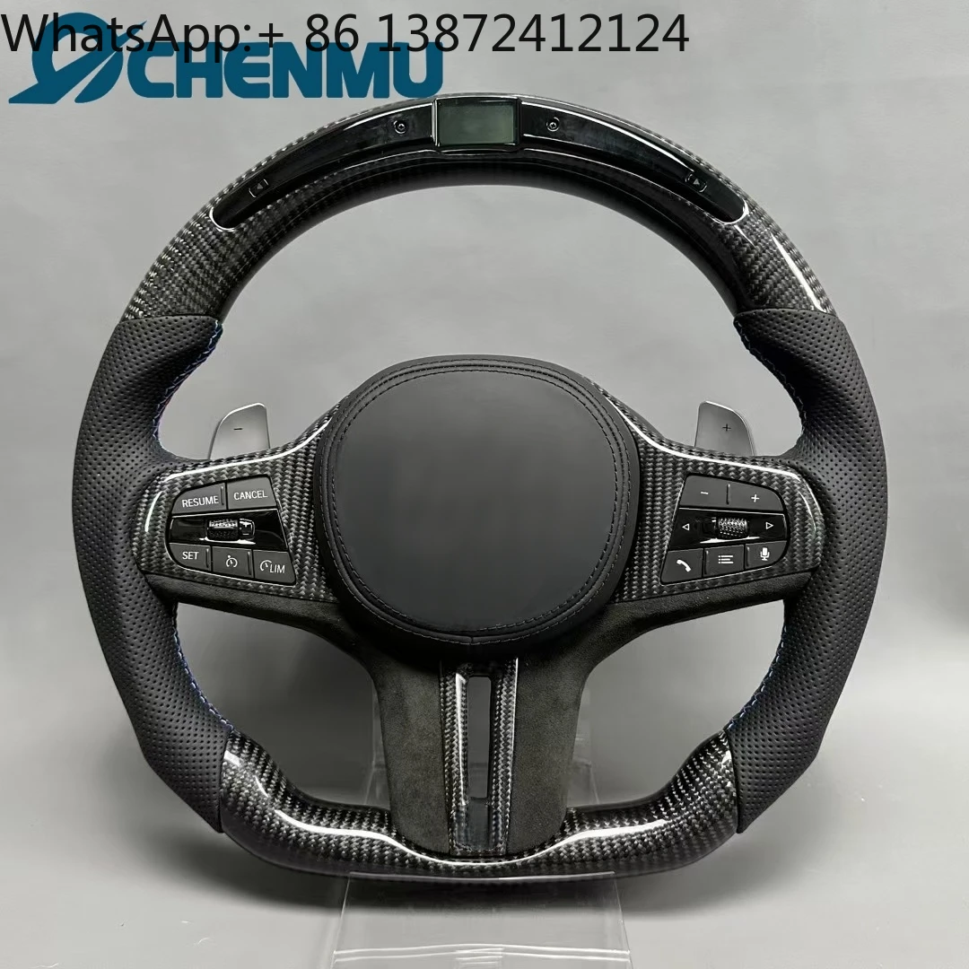 For BMW LED Forged Carbon Fiber Alcantara Steering Wheel 320 525 F25 F30 F32 F10 F20 F07 F01 G20 G30 G21 G22 G23 3 Series M3 M4
For BMW LED Forged Carbon Fiber Alcantara Steering Wheel 320 525 F25 F30 F32 F10 F20 F07 F01 G20 G30 G21 G22 G23 3 Series M3 M4