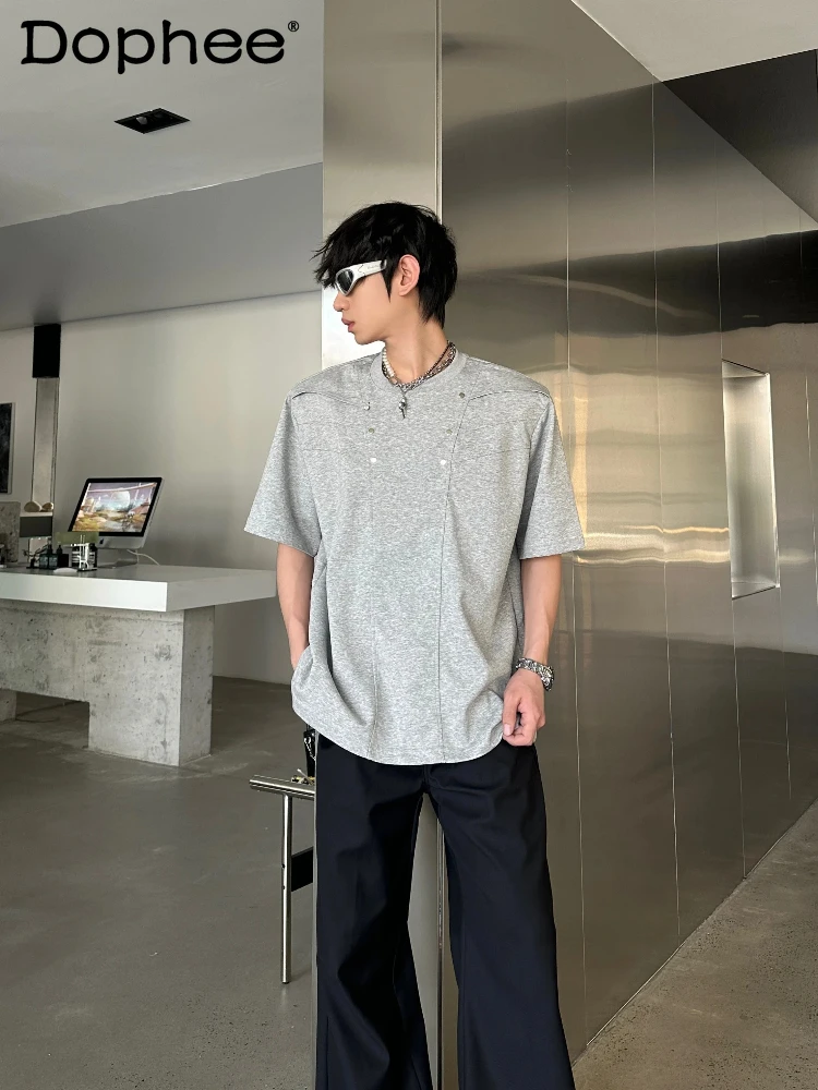 2025 Fashion Trend American High Street Crew Neck T-Shirt Casual Loose Simple Short Sleeve Stylish Top for Men
2025 Fashion Trend American High Street Crew Neck T-Shirt Casual Loose Simple Short Sleeve Stylish Top for Men