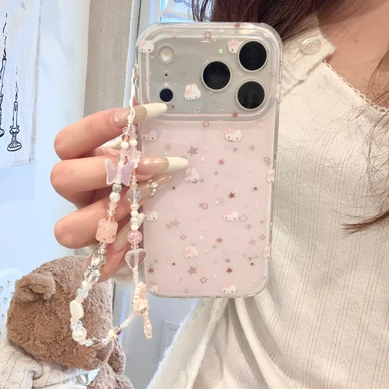 Cute cartoon star Hello Kitty My Melody sparkling phone case for iphone 13 14 15 16 17 Pro Max glitter Cover KT with lanyard
Cute cartoon star Hello Kitty My Melody sparkling phone case for iphone 13 14 15 16 17 Pro Max glitter Cover KT with lanyard