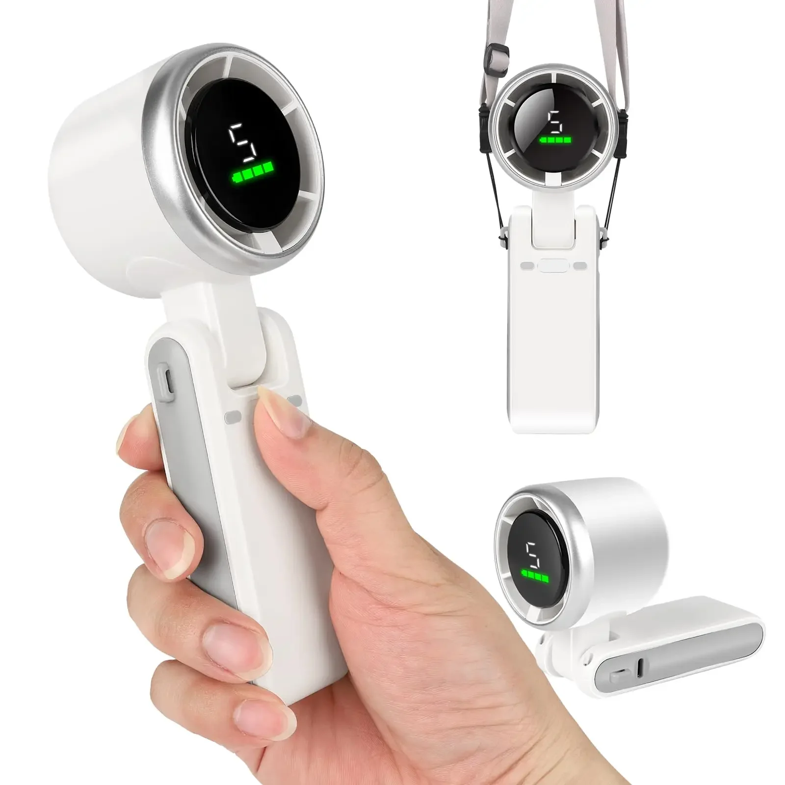 Portable Handheld Turbo Fan for Travel 5 Gear Wind, Up to 12 Working Hours, 3-IN-1 Handheld Mini Fan with Air Turbo Tech Cooling
Portable Handheld Turbo Fan for Travel 5 Gear Wind, Up to 12 Working Hours, 3-IN-1 Handheld Mini Fan with Air Turbo Tech Cooling