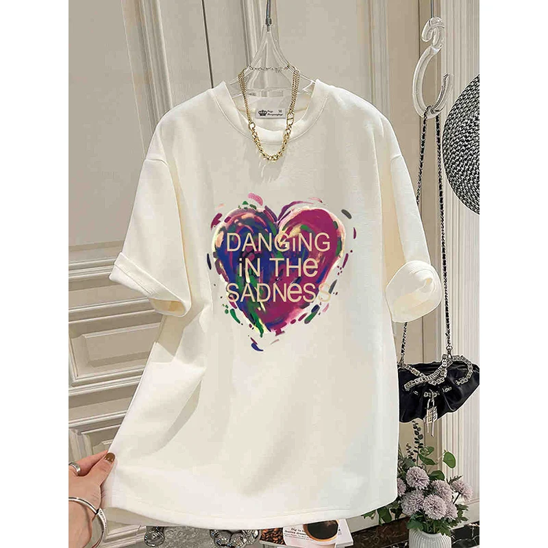 Summer Women T-shirt Chic Printed O-neck Pure Cotton Tops Drop Sleeve Casual Loose High Street Vintage Hip Pullover Streetwear
Summer Women T-shirt Chic Printed O-neck Pure Cotton Tops Drop Sleeve Casual Loose High Street Vintage Hip Pullover Streetwear