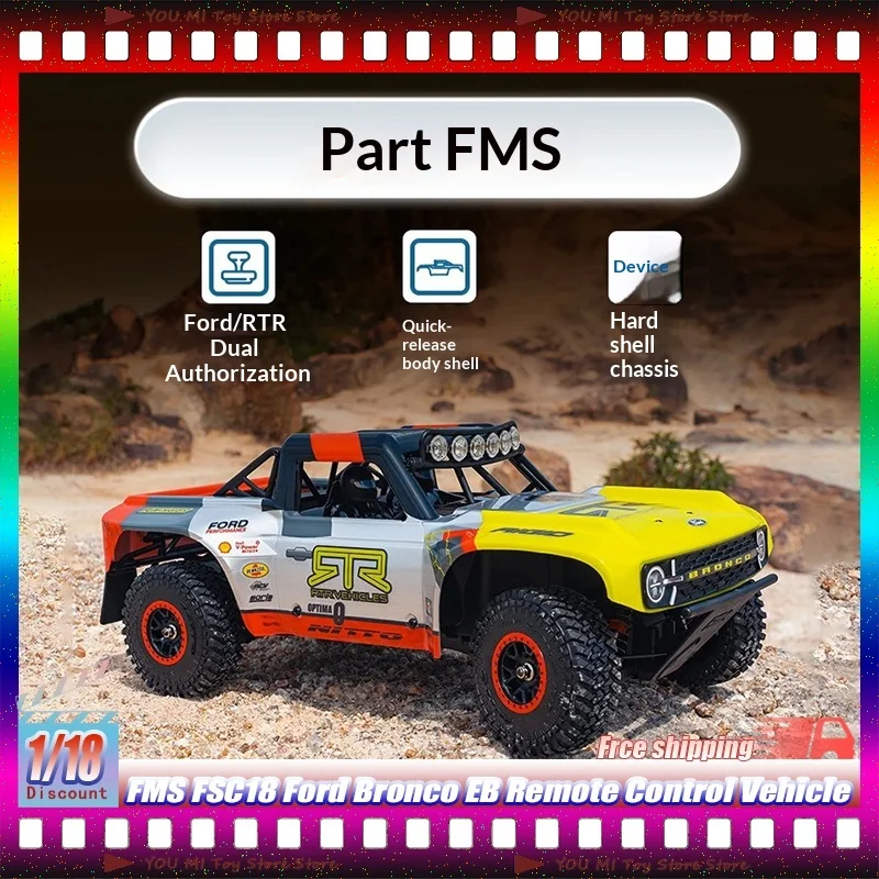 Новинка в наличии: Радиоуправляемая модель внедорожника FMS FSC18 Ford Bronco EB с бесщеточным двигателем, масштаб 1:18, для бездорожья, на пульте управления, кастомизированная, игрушка, подарок
Новинка в наличии: Радиоуправляемая модель внедорожника FMS FSC18 Ford Bronco EB с бесщеточным двигателем, масштаб 1:18, для бездорожья, на пульте управления, кастомизированная, игрушка, подарок