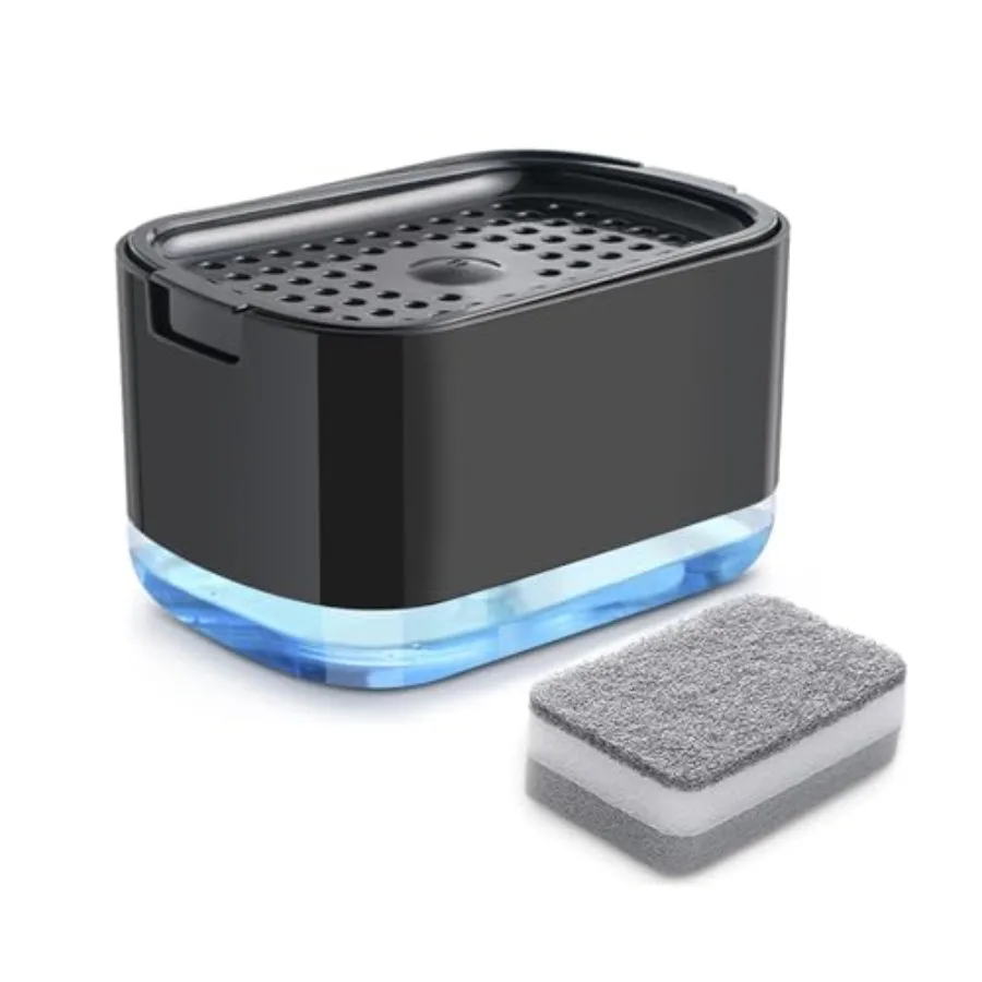 Dish Soap Dispenser and Sponge Support, Sink Soap Pump Dispenser, Liquid Soap Dispenser, Kitchen Detergent Press Box, Suitable
Dish Soap Dispenser and Sponge Support, Sink Soap Pump Dispenser, Liquid Soap Dispenser, Kitchen Detergent Press Box, Suitable