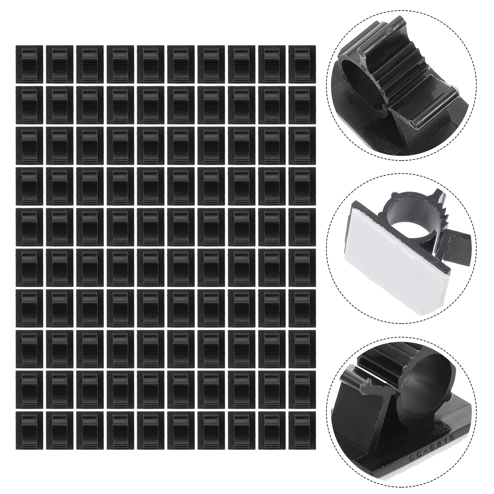 100 Pcs Wiring Buckle Space-saving Cable Clamp Clip Management Folder Adjustable Nylon Holder Organizer Self-adhesive
100 Pcs Wiring Buckle Space-saving Cable Clamp Clip Management Folder Adjustable Nylon Holder Organizer Self-adhesive