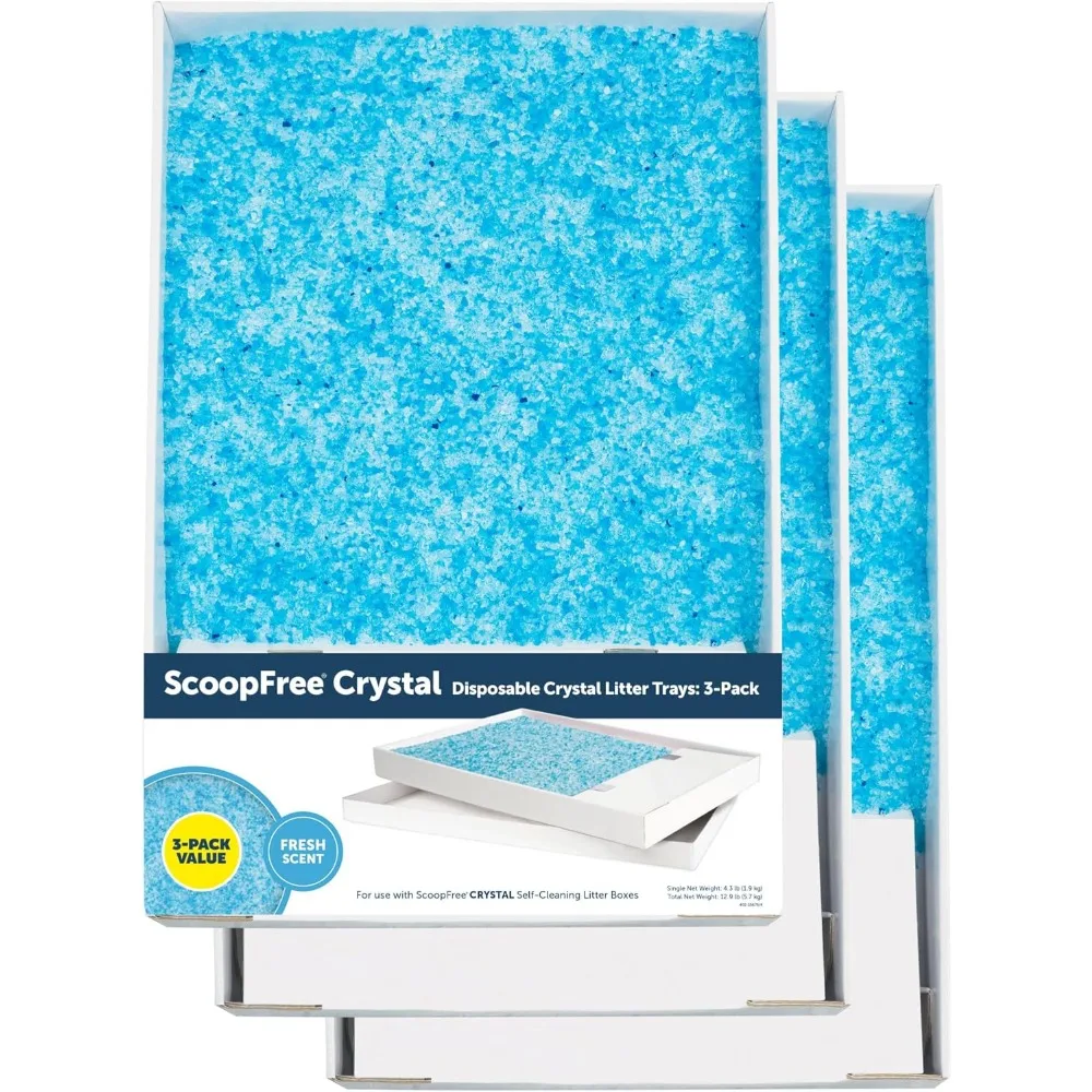 Disposable Crystal Cat Litter Tray Refill Easy Cleaning Box with Fresh Scent 4.3 lb Bags 3 Pack for Electric Litter Box
Disposable Crystal Cat Litter Tray Refill Easy Cleaning Box with Fresh Scent 4.3 lb Bags 3 Pack for Electric Litter Box