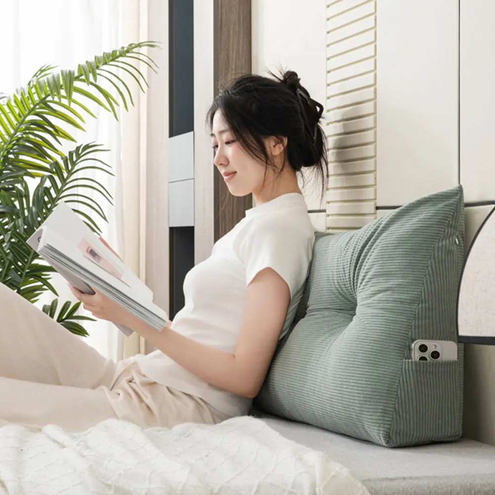 Triangular Wedge Headboard Pillow Positioning Support Reading Bolster Pillow Back Support Long Pillow 
Triangular Wedge Headboard Pillow Positioning Support Reading Bolster Pillow Back Support Long Pillow