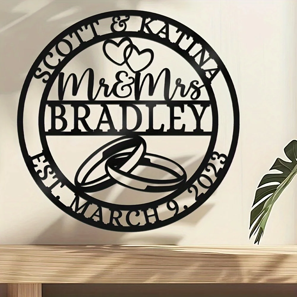 Custom "Mr. & Mrs." iron Signs - Vintage Wedding Decor, Personalized Name And Date Plaques, Elegant Home Centerpieces
Custom "Mr. & Mrs." iron Signs - Vintage Wedding Decor, Personalized Name And Date Plaques, Elegant Home Centerpieces