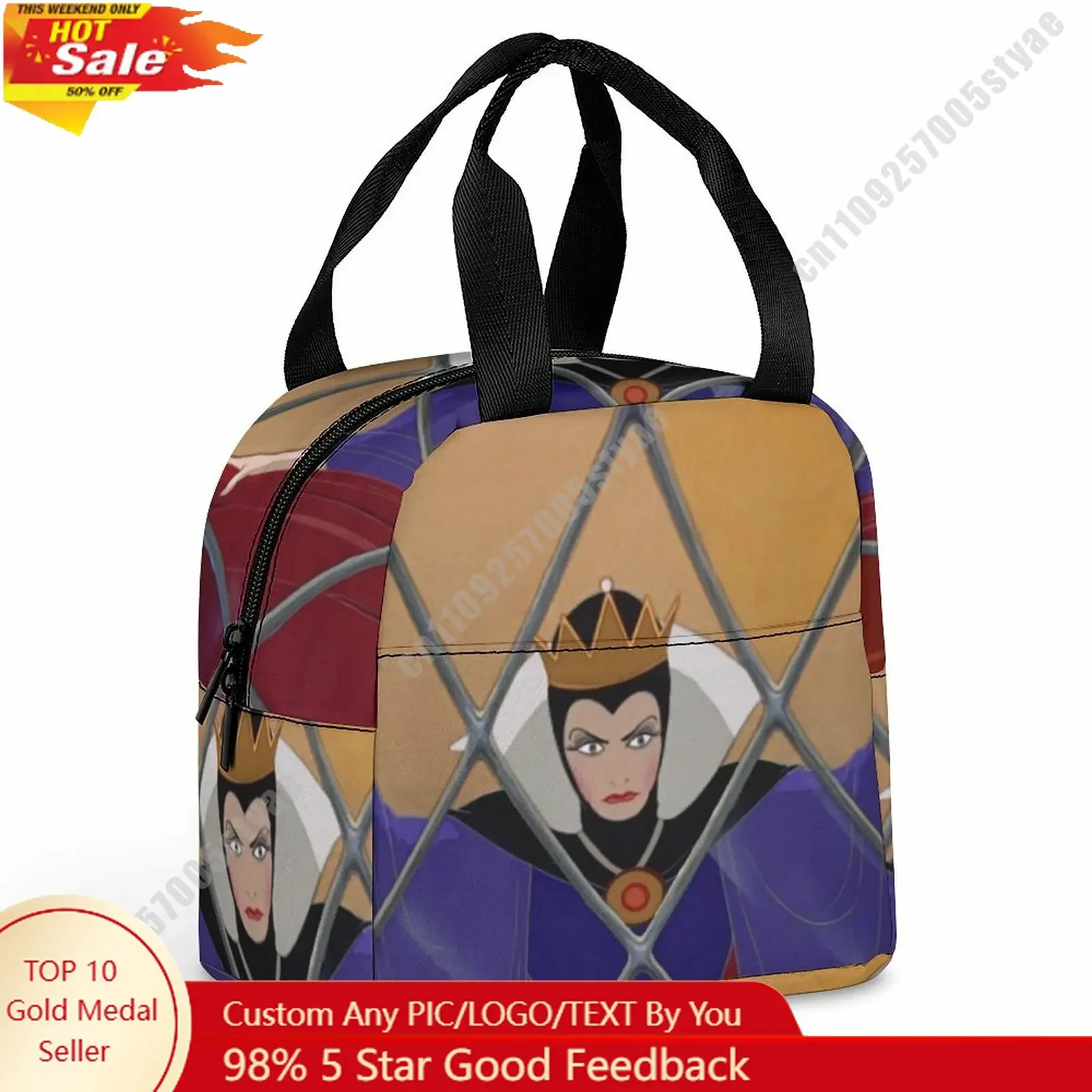 The Evil Queen Lunch Bag Disney Animal Patterns Bento Bag DIY Custom Text Photo Logo Portable Aluminum Foil Food Bag
The Evil Queen Lunch Bag Disney Animal Patterns Bento Bag DIY Custom Text Photo Logo Portable Aluminum Foil Food Bag