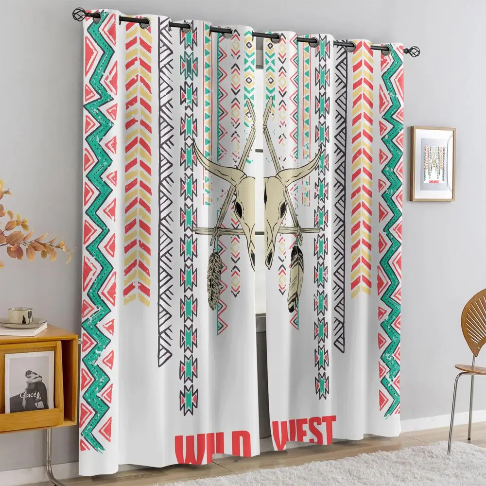 Wild West Antelope Skull Print Curtains Southwestern Tribal Pattern Light Blocking Drapes Boho Bedroom Living Room Decor Curtain
Wild West Antelope Skull Print Curtains Southwestern Tribal Pattern Light Blocking Drapes Boho Bedroom Living Room Decor Curtain