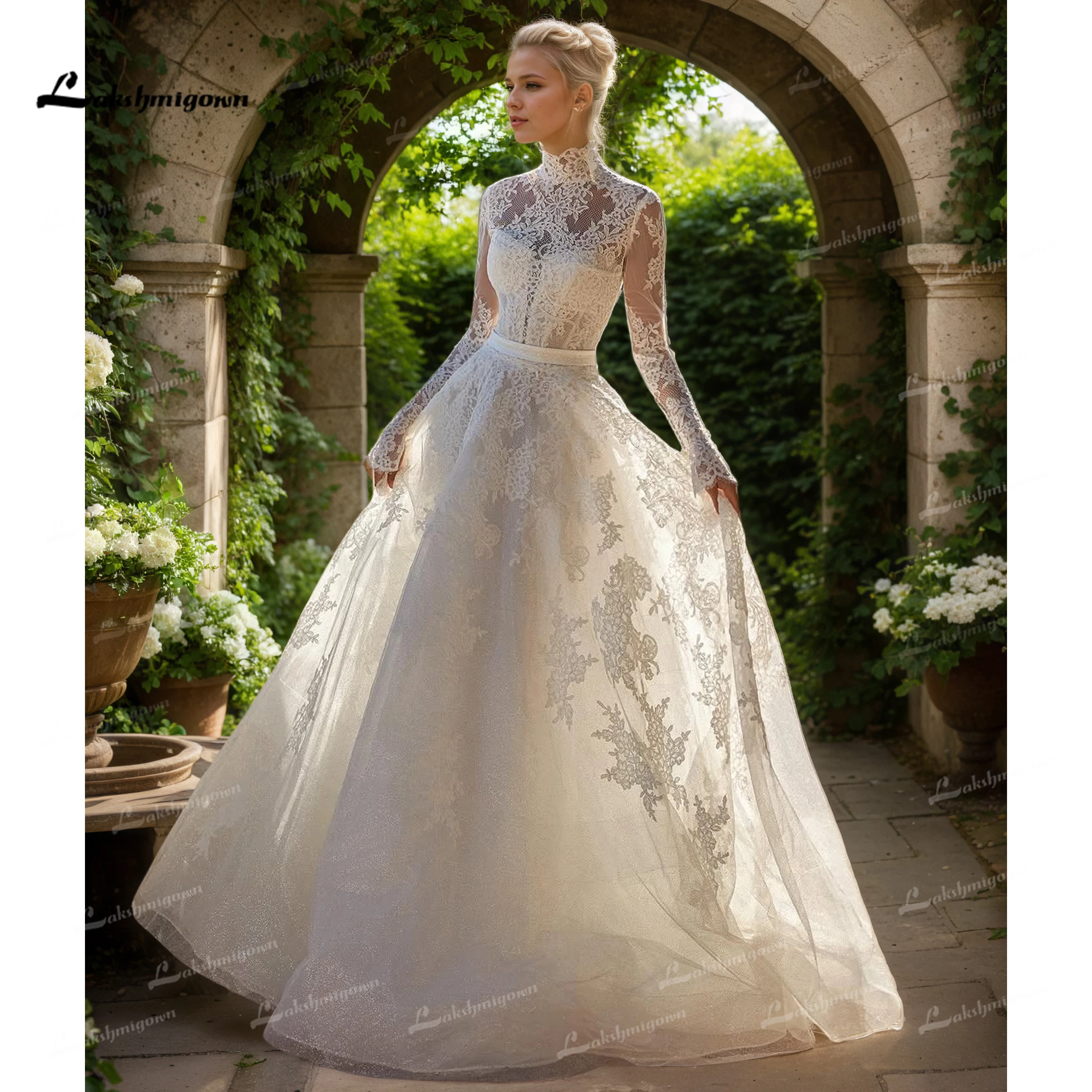 Изысканные кружевные свадебные платья с длинными рукавами 2026, свадебные платья трапециевидной формы со съемным высоким воротом, Vestido De Casamento по индивидуальному заказу
Изысканные кружевные свадебные платья с длинными рукавами 2026, свадебные платья трапециевидной формы со съемным высоким воротом, Vestido De Casamento по индивидуальному заказу