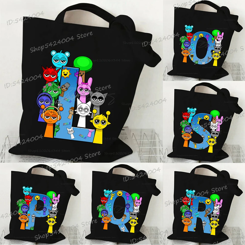 Funny Sprunki Alphabet Women's Handbags Cartoon Incredibox Game Letter A-Z Shopping Bag Student Sprunki Trend Y2K Shoulder Bag
Funny Sprunki Alphabet Women's Handbags Cartoon Incredibox Game Letter A-Z Shopping Bag Student Sprunki Trend Y2K Shoulder Bag