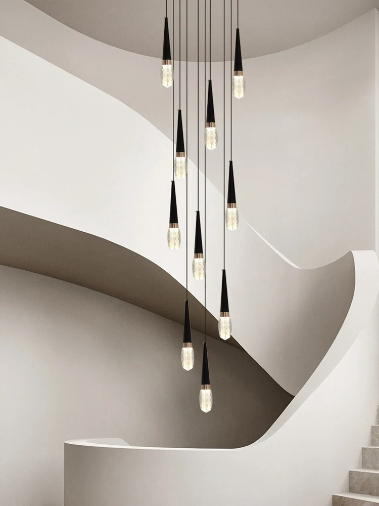 Nordic Modern Home Decoration Chandelier Hanging Stairs Pendant Light Villa Living Room Kitchen Pendent Lamp Indoor Lighting
Nordic Modern Home Decoration Chandelier Hanging Stairs Pendant Light Villa Living Room Kitchen Pendent Lamp Indoor Lighting