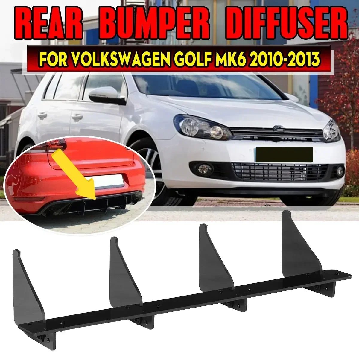 Car Rear Bumper Diffuser Spoiler Lip For Volkswagen For VW For Golf MK6 MK7 MK7.5 MK6 GTI MK7 GTI MK7.5 GTI Rear Bumper Spoiler
Car Rear Bumper Diffuser Spoiler Lip For Volkswagen For VW For Golf MK6 MK7 MK7.5 MK6 GTI MK7 GTI MK7.5 GTI Rear Bumper Spoiler