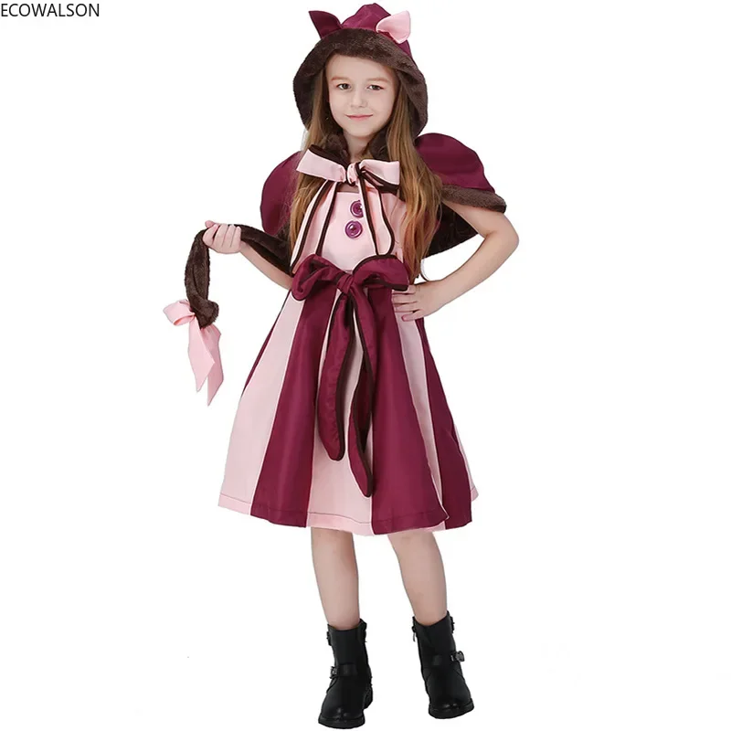 Alice In Wonderland Costume Cheshire Cat Cosplay Dress for Kids Fancy Party Suit Parent-child Clothes Dress Outfits Suits Sets
Alice In Wonderland Costume Cheshire Cat Cosplay Dress for Kids Fancy Party Suit Parent-child Clothes Dress Outfits Suits Sets