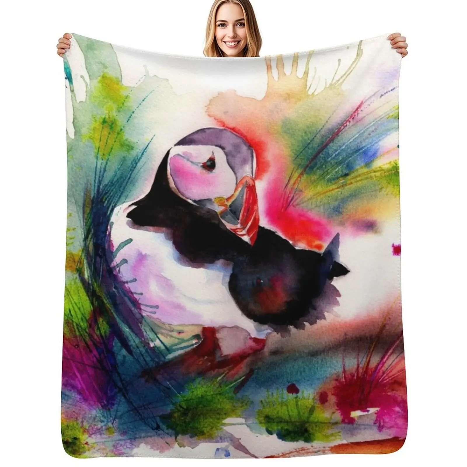 Puffin Throw Blanket Warm Napping Blanket for Office Couch Bed
Puffin Throw Blanket Warm Napping Blanket for Office Couch Bed