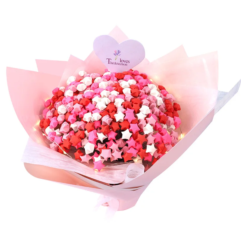 Artificial Flower Bouquet Paper Strips, Handmade DIY Material Package, Lucky Star, Creative, Birthday, Valentines' Gift Craft
Artificial Flower Bouquet Paper Strips, Handmade DIY Material Package, Lucky Star, Creative, Birthday, Valentines' Gift Craft