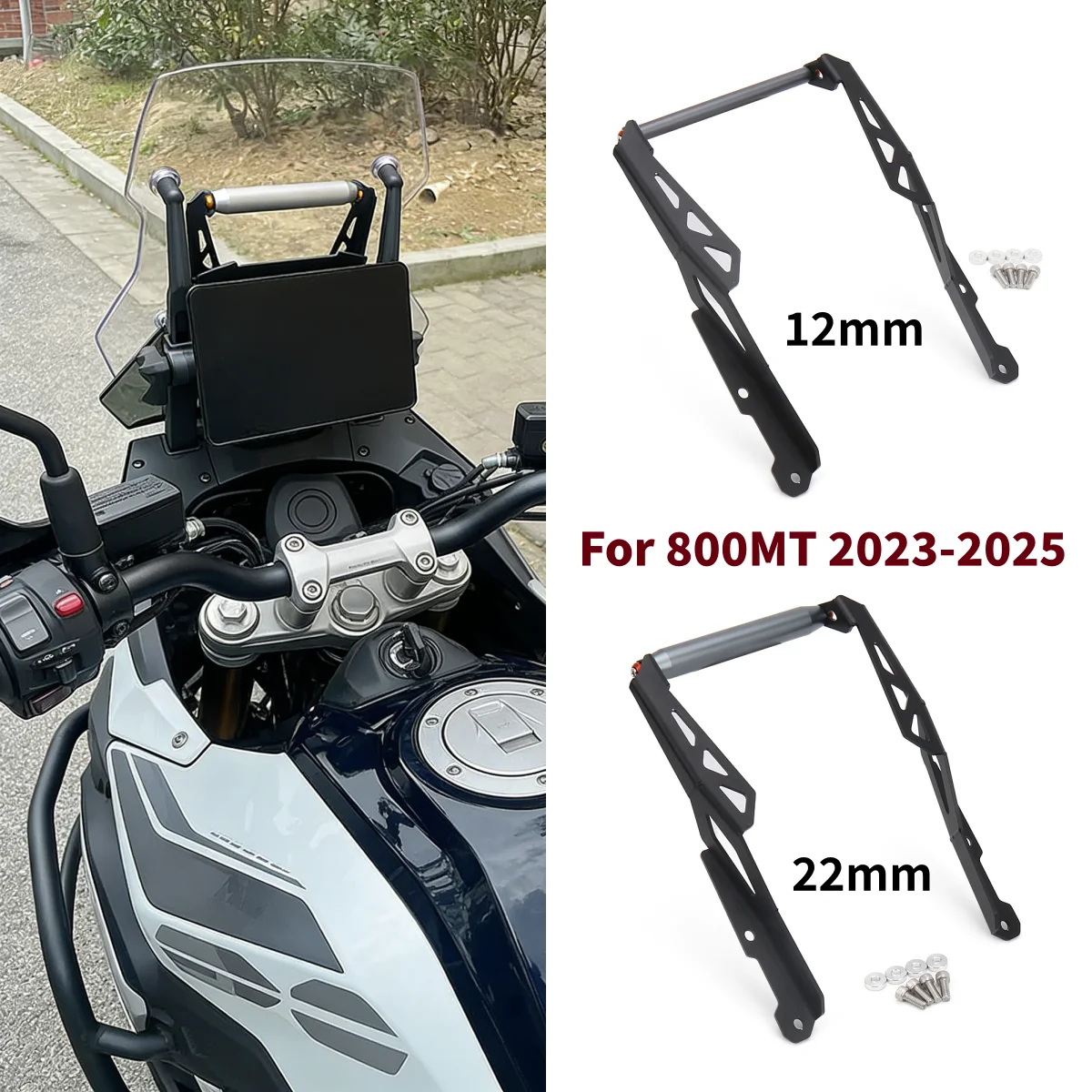 12mm/22mm Motorcycle Navigation Bracket Wireless Charging Phone Holder GPS Mount Fit For CFMOTO 800MT CF800MT 800 MT 800mt 2023
12mm/22mm Motorcycle Navigation Bracket Wireless Charging Phone Holder GPS Mount Fit For CFMOTO 800MT CF800MT 800 MT 800mt 2023