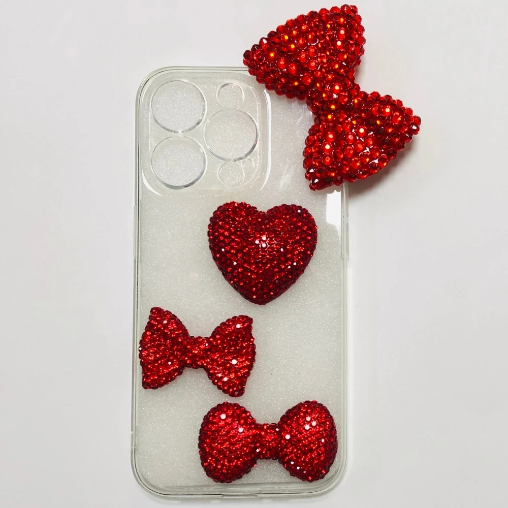 2pcs Gorgeous Shiny Bow Full Rhinestone Love Heart Bowknot Flat Back Charms Diy Crafts Junk Phone Case Decoration New Year Gifts
2pcs Gorgeous Shiny Bow Full Rhinestone Love Heart Bowknot Flat Back Charms Diy Crafts Junk Phone Case Decoration New Year Gifts