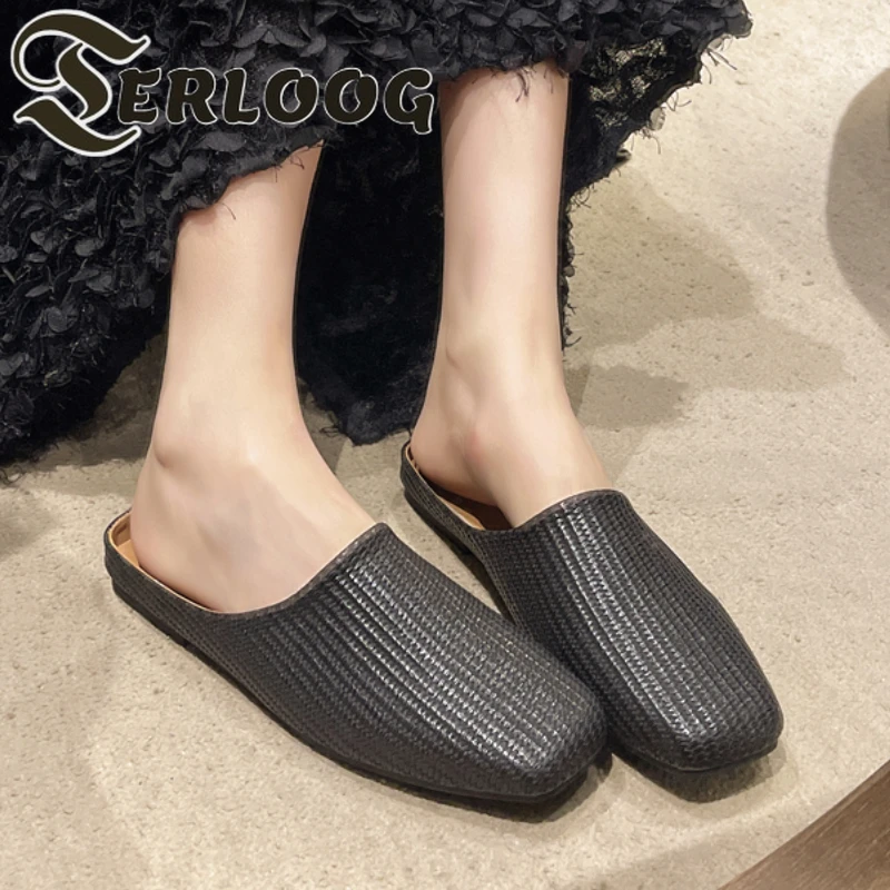 Flats Square Toe Women Slippers New Summer Mules Shoes Casual Sport Trend Sandals 2025 Fashion Slingback Shoes Woman Zapatillas
Flats Square Toe Women Slippers New Summer Mules Shoes Casual Sport Trend Sandals 2025 Fashion Slingback Shoes Woman Zapatillas