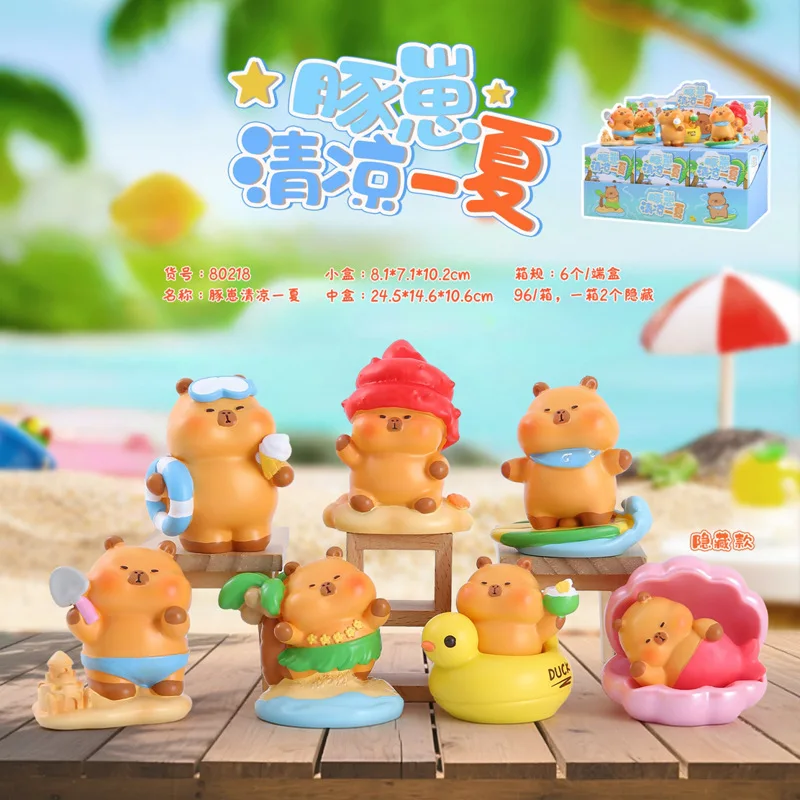 Hot Selling Little Silly Dolphin Cub Cool Summer Blind Box Creative Cartoon Capybara Doll Desktop Ornament Surprise Box Gift
Hot Selling Little Silly Dolphin Cub Cool Summer Blind Box Creative Cartoon Capybara Doll Desktop Ornament Surprise Box Gift