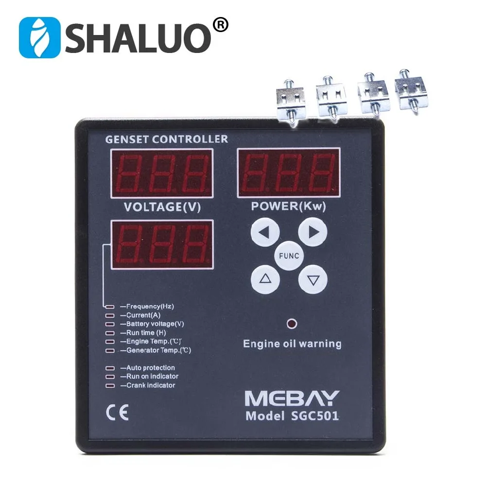 SGC501 MK2 Mebay Controller LED Multi-function Instrument For Small Diesel Gasoline Generator Start Stop Monitor Parameters
SGC501 MK2 Mebay Controller LED Multi-function Instrument For Small Diesel Gasoline Generator Start Stop Monitor Parameters