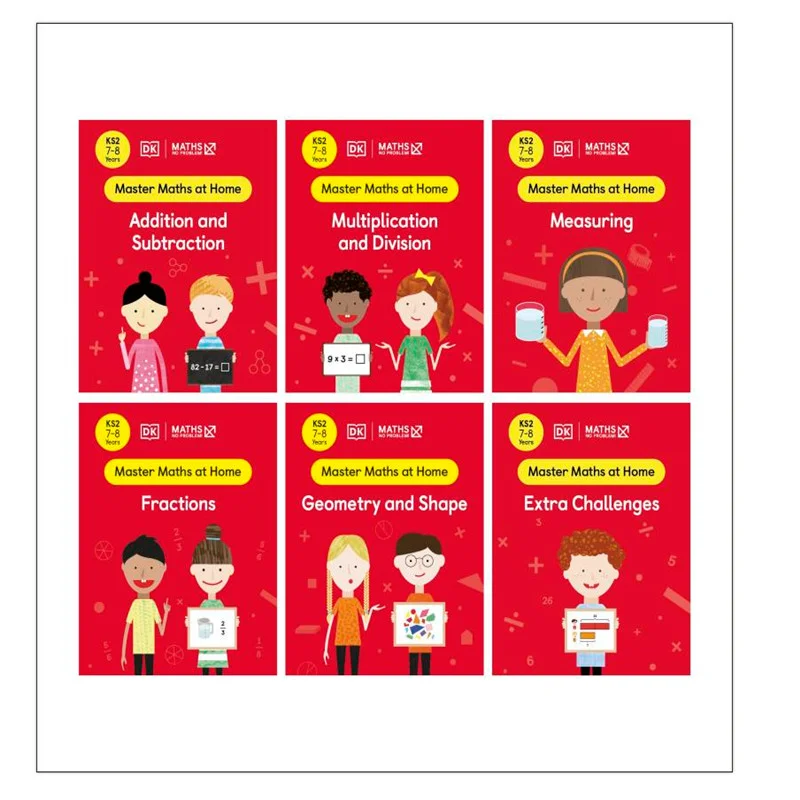 Коллекция из 6 рабочих тетрадей в возрасте 78 клавиш, сцена 2 математики, издательство DK 9780241525722 Книга
Коллекция из 6 рабочих тетрадей в возрасте 78 клавиш, сцена 2 математики, издательство DK 9780241525722 Книга