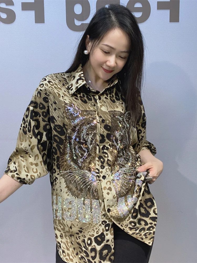 Casual Style Long Sleeve Leopard Print Chiffon Shirt Women's Summer Thin Fashionable Top Skin-friendly Breathable Polyester B...
Casual Style Long Sleeve Leopard Print Chiffon Shirt Women's Summer Thin Fashionable Top Skin-friendly Breathable Polyester B...