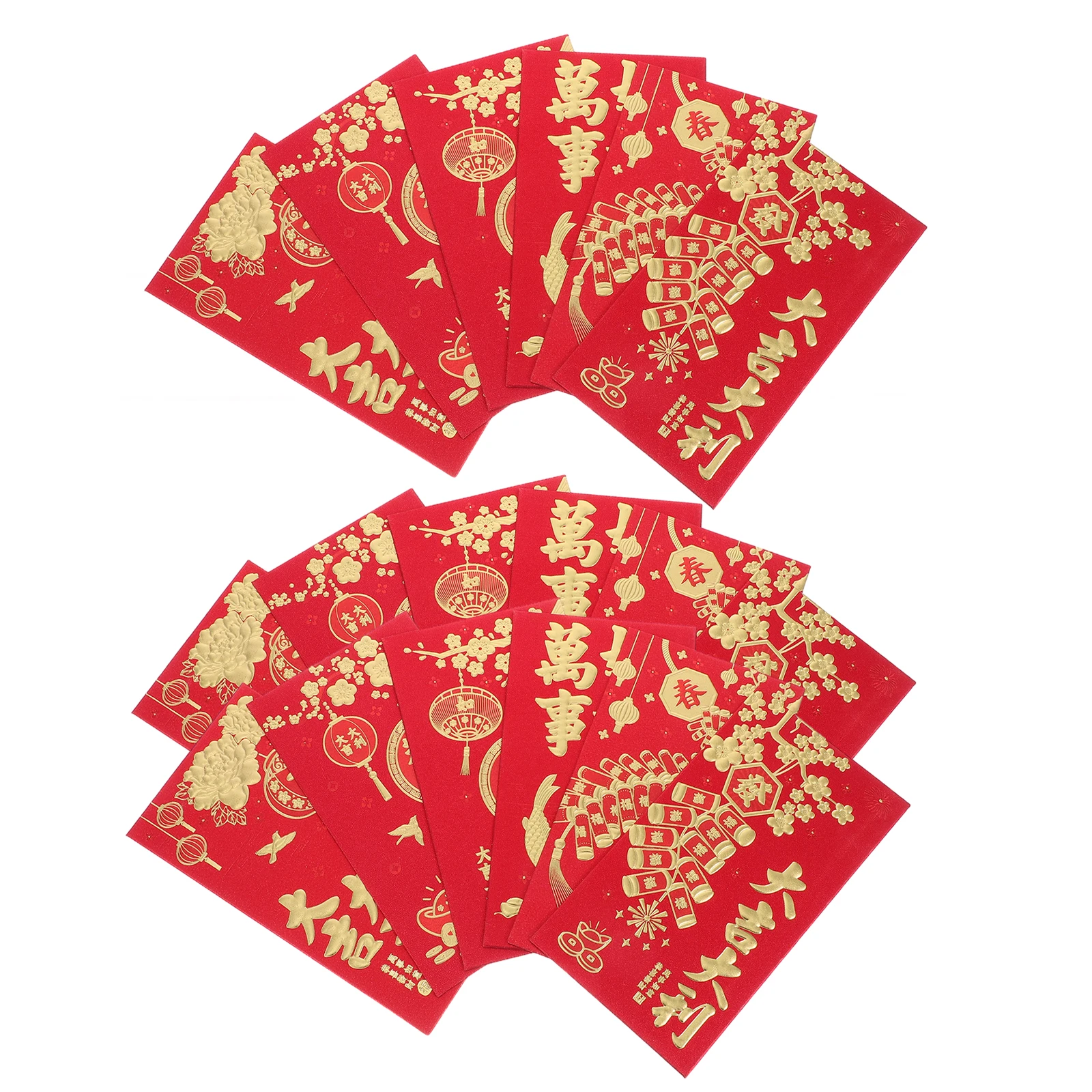 18 Pcs Three-dimensional Red Envelope Wedding Style Small Chinese New Year Packets Envelopes with Coin
18 Pcs Three-dimensional Red Envelope Wedding Style Small Chinese New Year Packets Envelopes with Coin