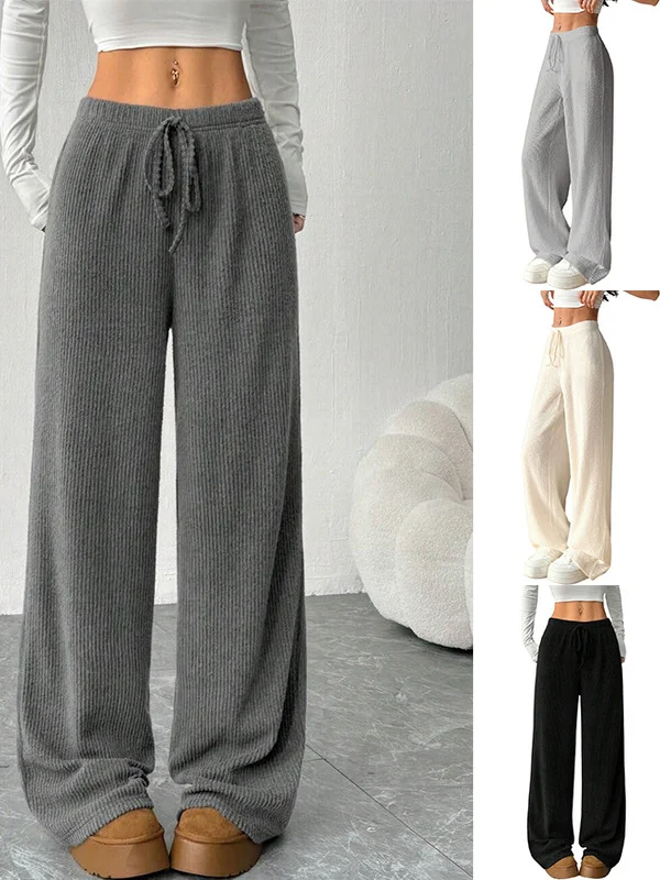 High Waist Wide Leg Loose Casual Pants Women's Pure Color Straight Loose Comfortable Trousers Autumn Winter Fashion Style
High Waist Wide Leg Loose Casual Pants Women's Pure Color Straight Loose Comfortable Trousers Autumn Winter Fashion Style