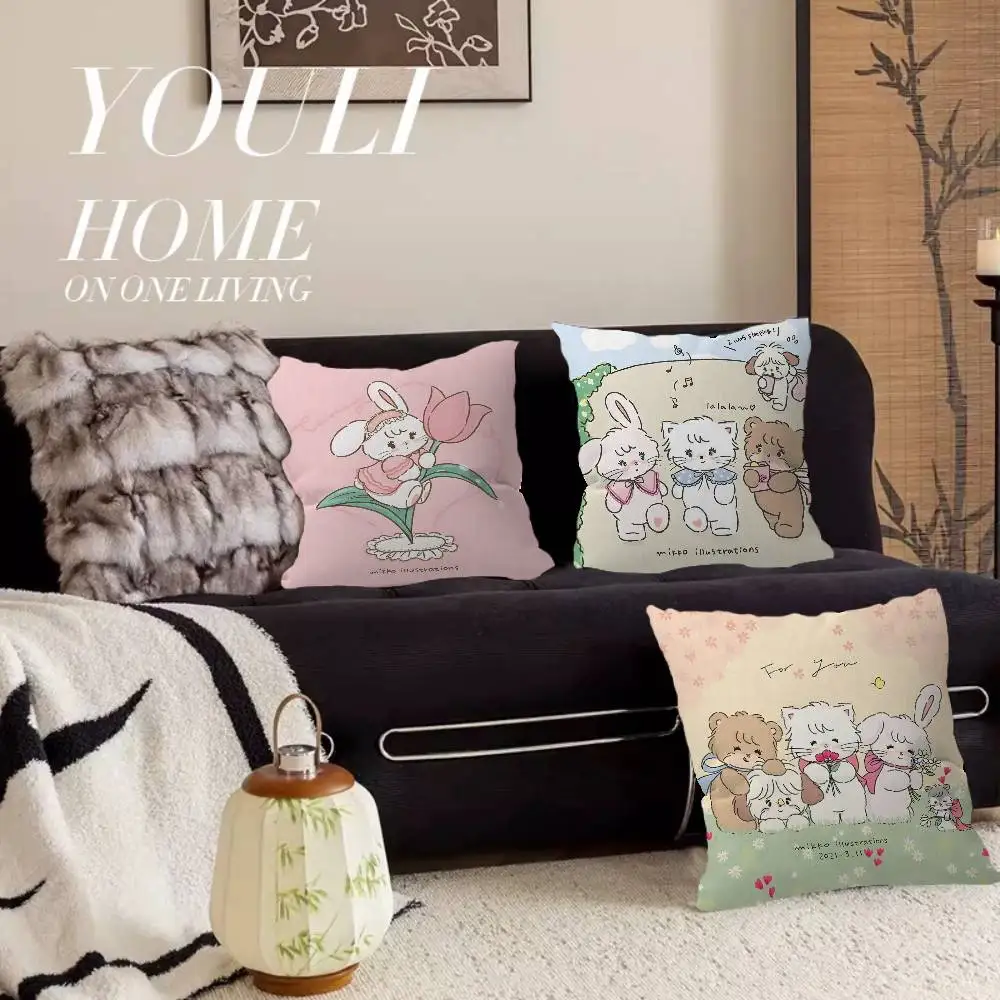 Cute M-Mikko I-Illustrations Cushion Cover Inches Farmhouse Decor Home Throw Pillow Covers For Couch Decorations
Cute M-Mikko I-Illustrations Cushion Cover Inches Farmhouse Decor Home Throw Pillow Covers For Couch Decorations