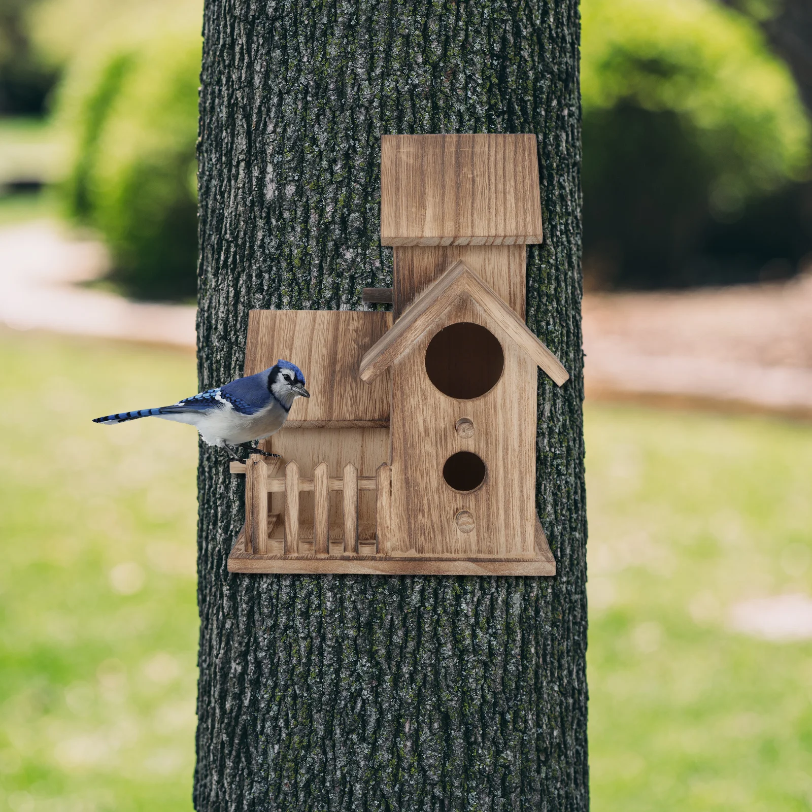 Free Standing Wooden House Cottage for Small Birds Parakeet Nesting Villa Wood Bird Breed Cottage Parrot Nesting Box Unfinished
Free Standing Wooden House Cottage for Small Birds Parakeet Nesting Villa Wood Bird Breed Cottage Parrot Nesting Box Unfinished