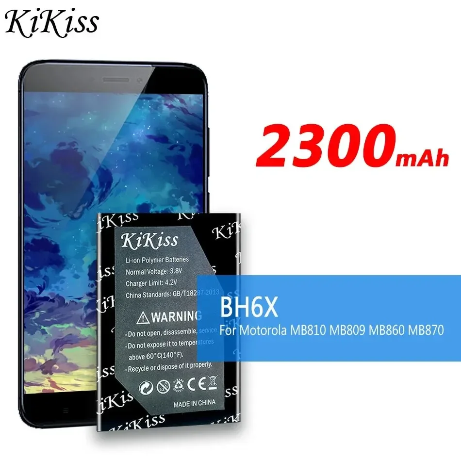 Аккумулятор KiKiss BH6X 2300 мАч для Motorola Moto MB810 MB809 Bluetooth 4G MB860 MB870 Droid X2
Аккумулятор KiKiss BH6X 2300 мАч для Motorola Moto MB810 MB809 Bluetooth 4G MB860 MB870 Droid X2