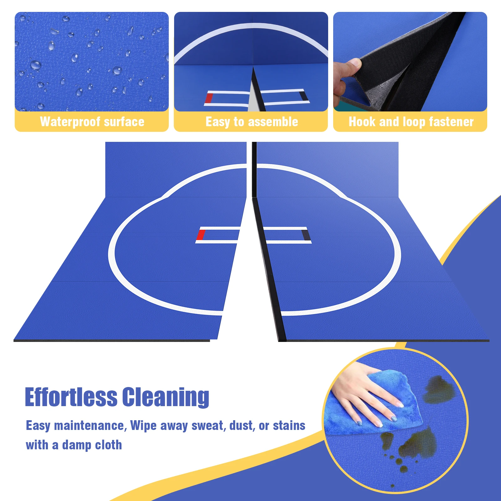 3M X 3M Large Grapple Mat Wear Resist Home Rolling Up Mat Anti-Slip Multi Exercise Blanket for Grappling Martial Art Boxing Judo
3M X 3M Large Grapple Mat Wear Resist Home Rolling Up Mat Anti-Slip Multi Exercise Blanket for Grappling Martial Art Boxing Judo