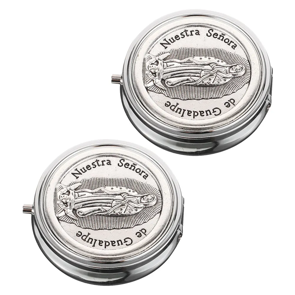 2Pcs Metal Jewelry Box Vintage Religious Necklace Holder Rosary Beads Organizer Small Catholic Communion Storage Gift Box
2Pcs Metal Jewelry Box Vintage Religious Necklace Holder Rosary Beads Organizer Small Catholic Communion Storage Gift Box