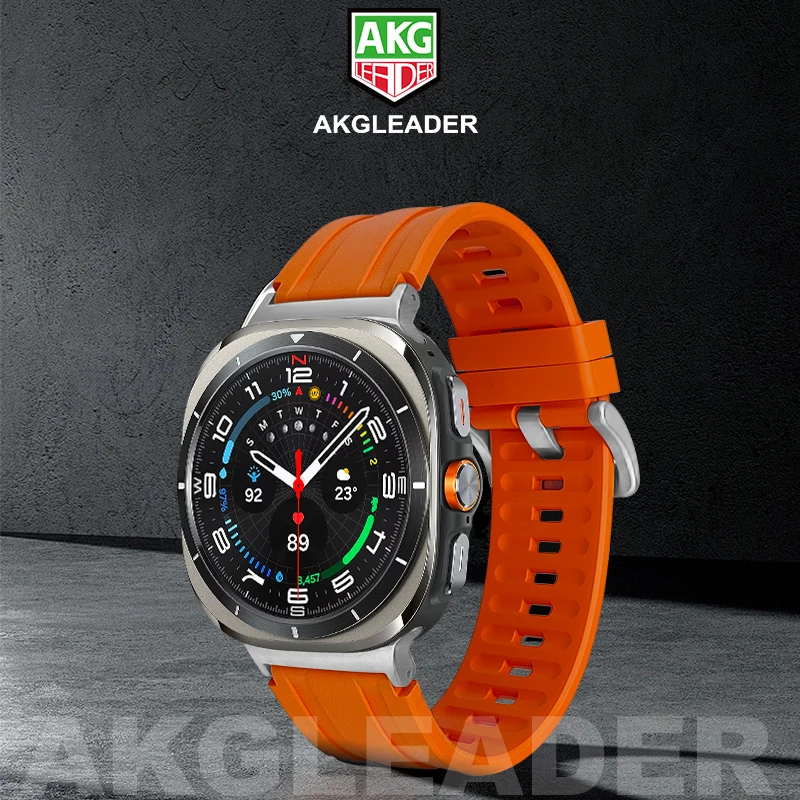 AKGLEADER Marine dual-track rubber watch strap for Samsung Galaxy Watch 8 classic band for Watch 7 Ultra 47mm 40mm 44mm bracelet
AKGLEADER Marine dual-track rubber watch strap for Samsung Galaxy Watch 8 classic band for Watch 7 Ultra 47mm 40mm 44mm bracelet