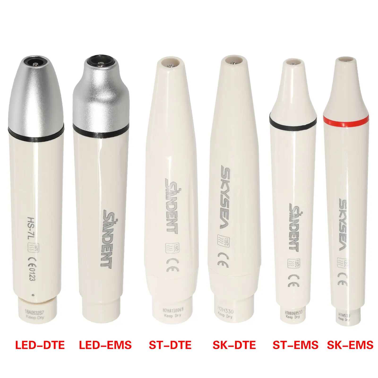 6 Types Dental Ultrasonic Piezo Scaler Handpiece/Fiber Optic Led Light/No Led For EMS/DTE SATELEC Detachable
6 Types Dental Ultrasonic Piezo Scaler Handpiece/Fiber Optic Led Light/No Led For EMS/DTE SATELEC Detachable