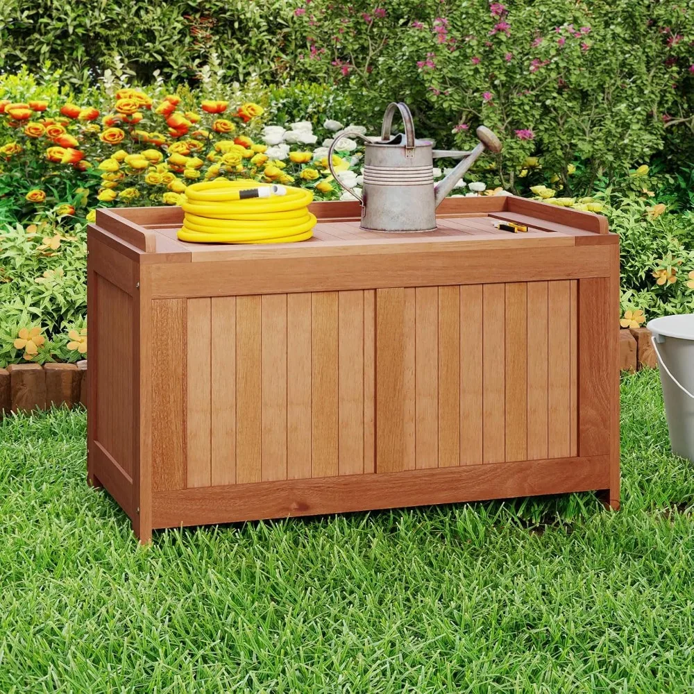 Wood Deck Box, 52 Gallon Backyard Storage Bin Container for Patio Furniture Cushions, Pillows, Garden Tools, Pool, Customized
Wood Deck Box, 52 Gallon Backyard Storage Bin Container for Patio Furniture Cushions, Pillows, Garden Tools, Pool, Customized