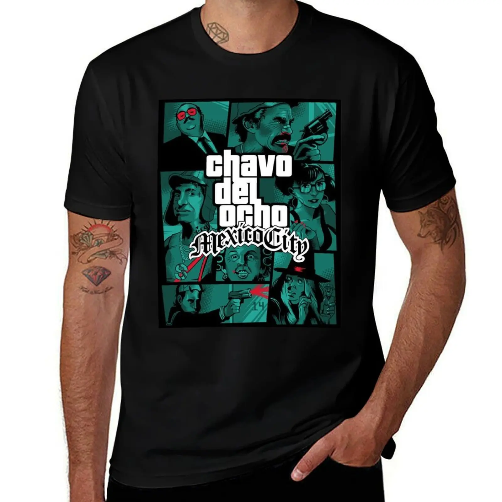 Chavo del Ocho: Mexico City T-Shirt Basic Simple Casual Short Sleeve Tee
Chavo del Ocho: Mexico City T-Shirt Basic Simple Casual Short Sleeve Tee