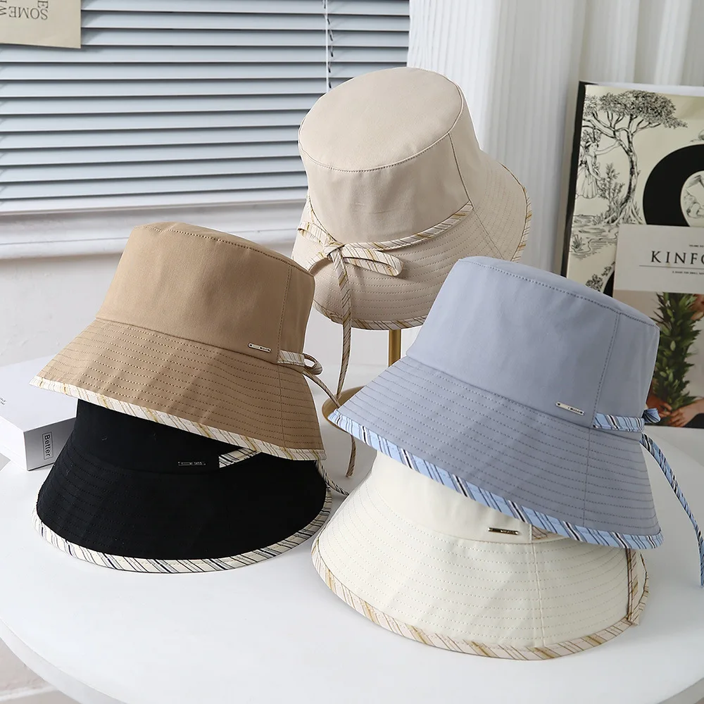 Bucket Hat Women Simple Bow Spring Summer Hats For Women Foldable Outdoor Travel Sun Protection Sunhat Bob Cap Female New
Bucket Hat Women Simple Bow Spring Summer Hats For Women Foldable Outdoor Travel Sun Protection Sunhat Bob Cap Female New