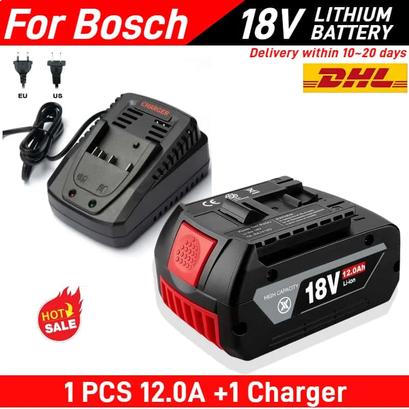 Original 18V 10.0Ah Battery for Bosch 18V Professional GBA GBH GSR GSB BAT618 BAT609 BAT620 power tools 12Ah Replacement Battery
Original 18V 10.0Ah Battery for Bosch 18V Professional GBA GBH GSR GSB BAT618 BAT609 BAT620 power tools 12Ah Replacement Battery