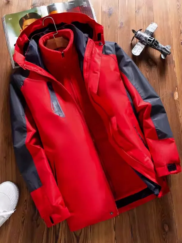 Зимний утепленный комплект 3-в-1: куртка и брюки с отстегивающейся флисовой подкладкой из хлопка, защита от холода, для альпинизма и активного отдыха на природе для мужчин.
Зимний утепленный комплект 3-в-1: куртка и брюки с отстегивающейся флисовой подкладкой из хлопка, защита от холода, для альпинизма и активного отдыха на природе для мужчин.